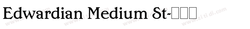 Edwardian Medium St字体转换